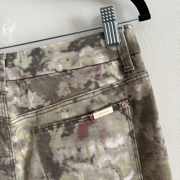 Chicos Women Sz 0.5 US 6 Floral Impression So Slimming Girlfriend Ankle Jean NWT - Picture 9 of 14